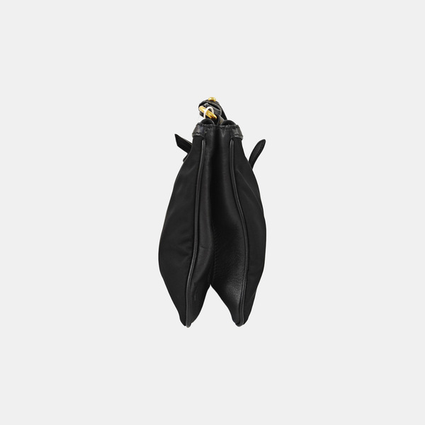 Fabric Shoulder Bag Small Black
