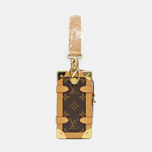 SIDE TRUNK MM Monogram Coated Canvas Brown