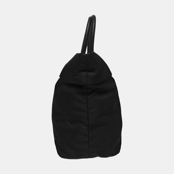 Nylon Top Handle Bag Black