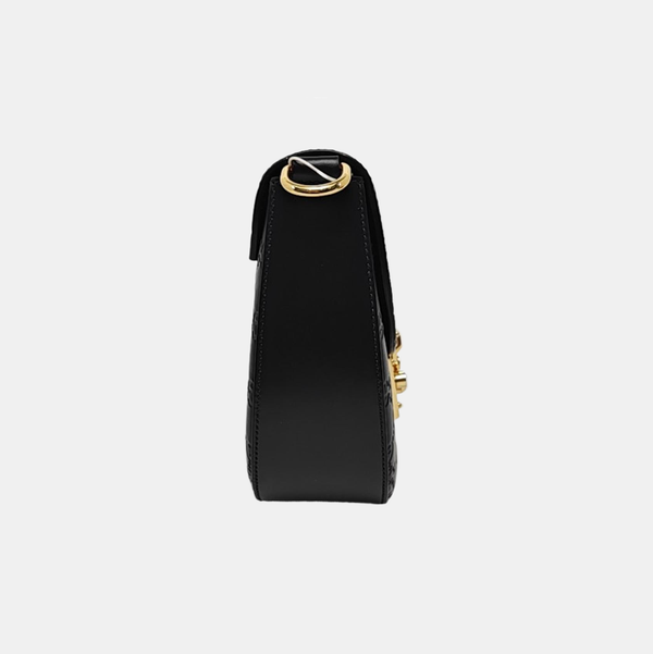 Padlock Medium Monogram Calfskin Black