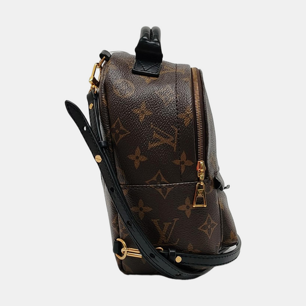 PALM SPRINGS Mini Monogram Coated Canvas Brown