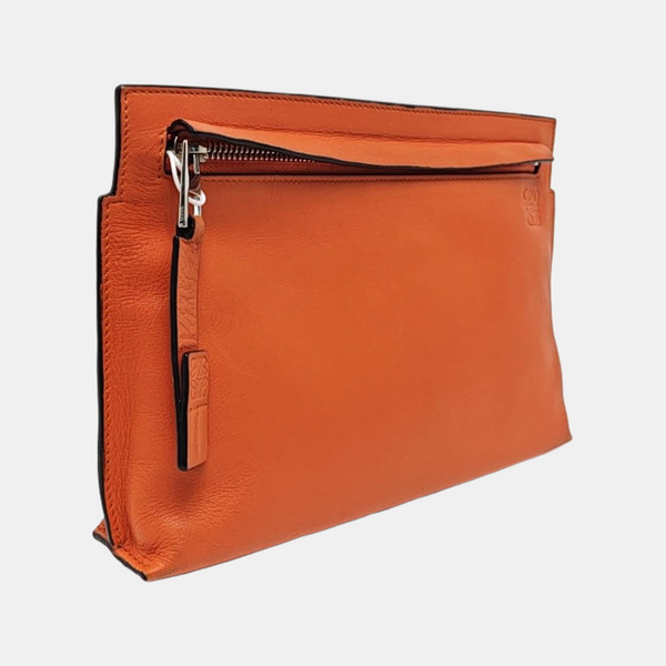 T Pouch Calfskin Orange
