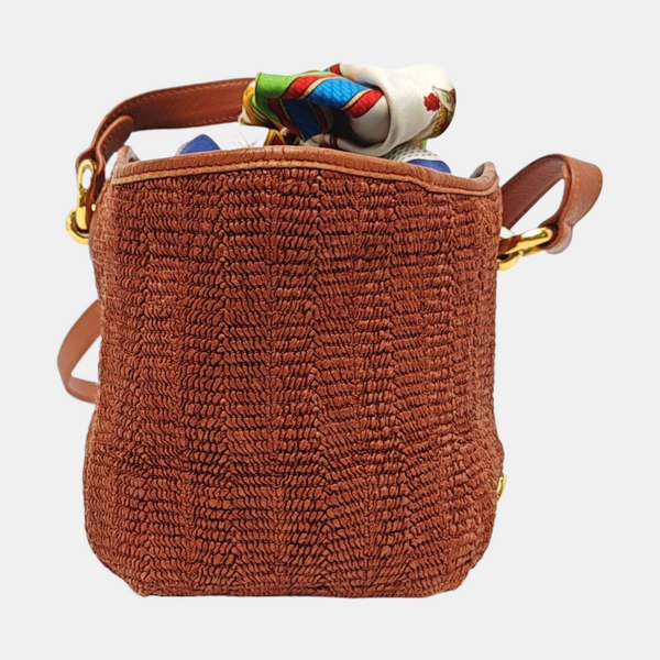 Special Material Shoulder Bag Brown
