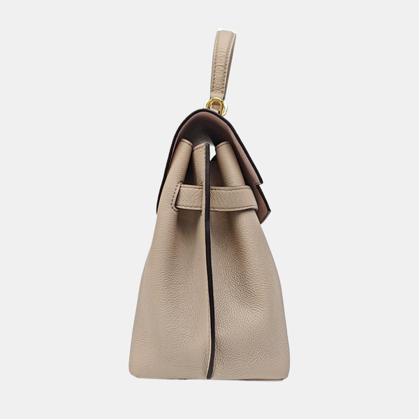 Calfskin Shoulder Bag Beige