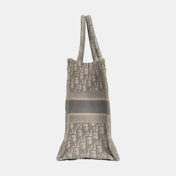 Book Tote Medium Oblique Canvas Gray