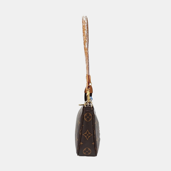 ACCESSOIRES GM Monogram Coated Canvas Brown