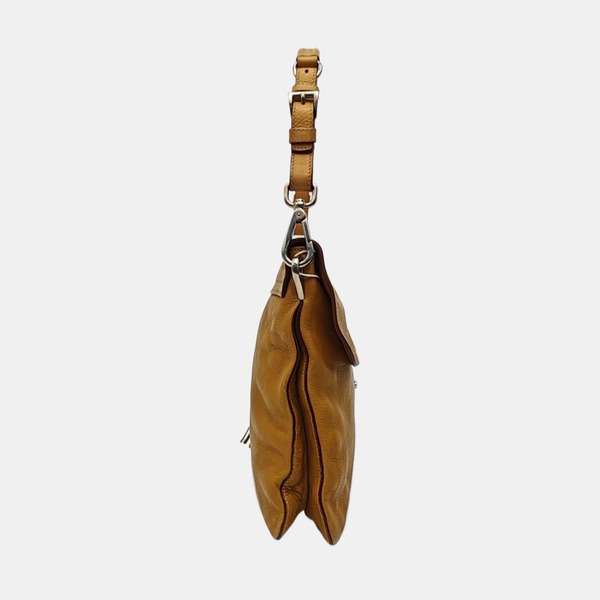 Calfskin Top Handle Bag Yellow