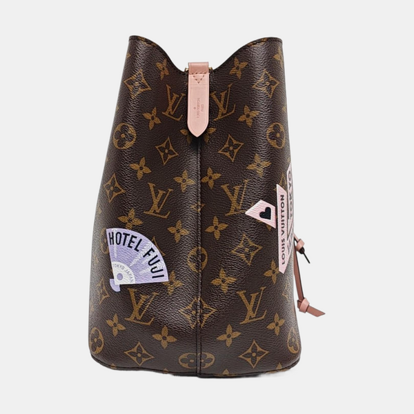 NÉONOÉ MM Monogram Coated Canvas Brown