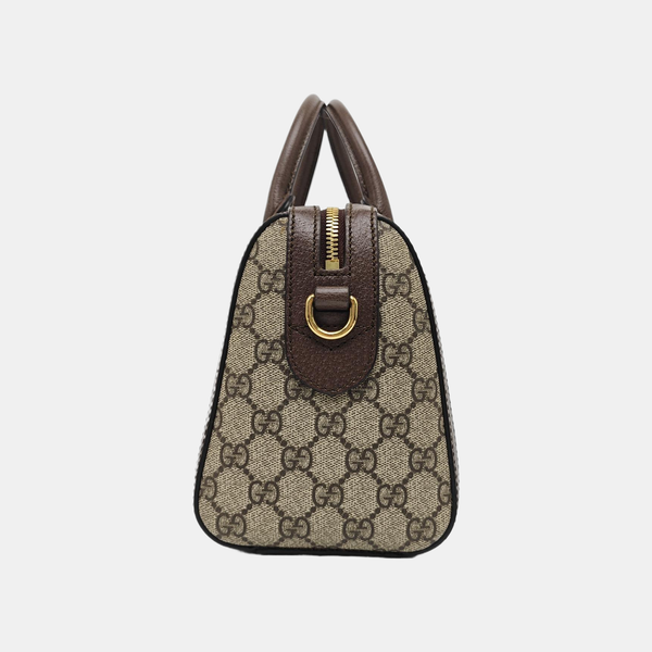 Ophidia Medium Monogram Coated Canvas Beige