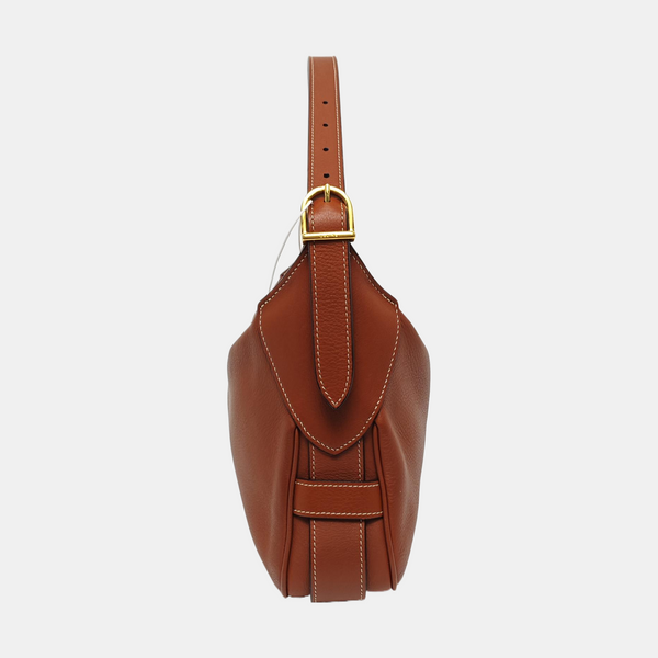 Calfskin Shoulder Bag Brown