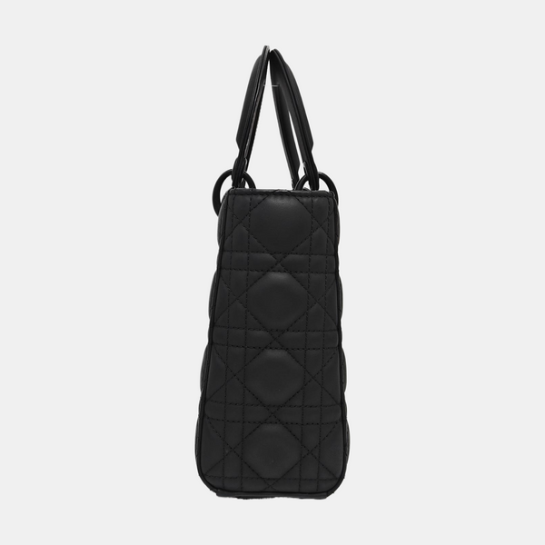 Lady Dior Small Cannage Calfskin Black