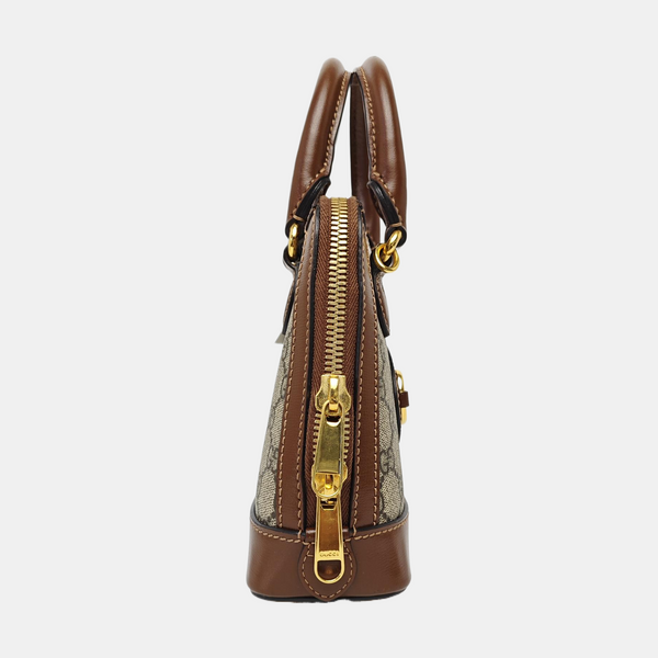 Horsebit 1955 Mini Coated Canvas Beige
