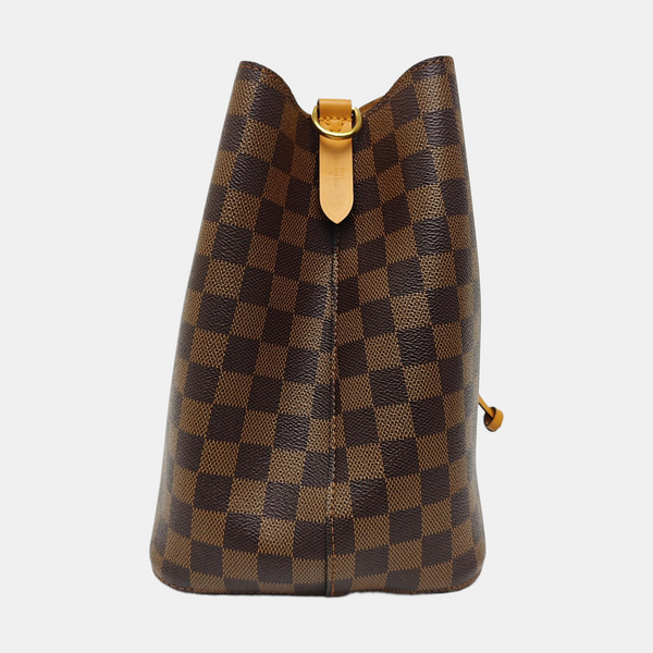 NÉONOÉ MM Damier Ebene Coated Canvas Brown