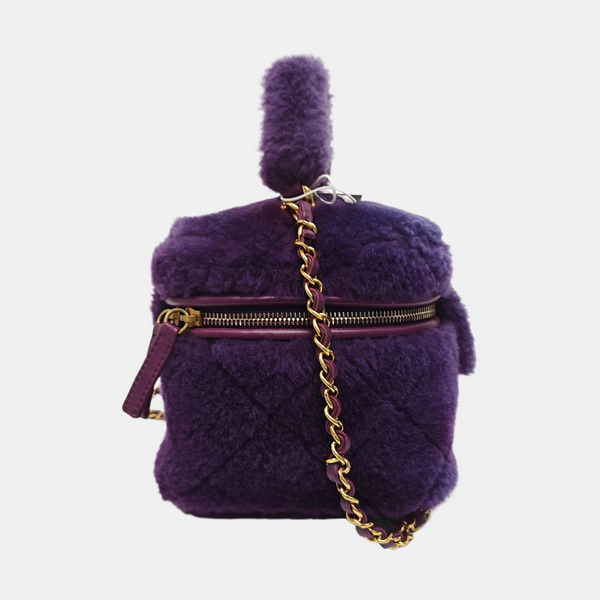 Fabric Shoulder Bag Purple