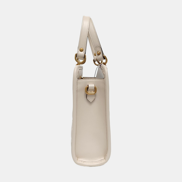 GG Marmont Mini Quilted Calfskin White