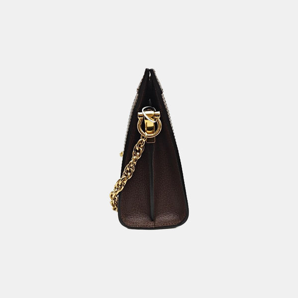 Ophidia Medium Monogram Coated Canvas Beige