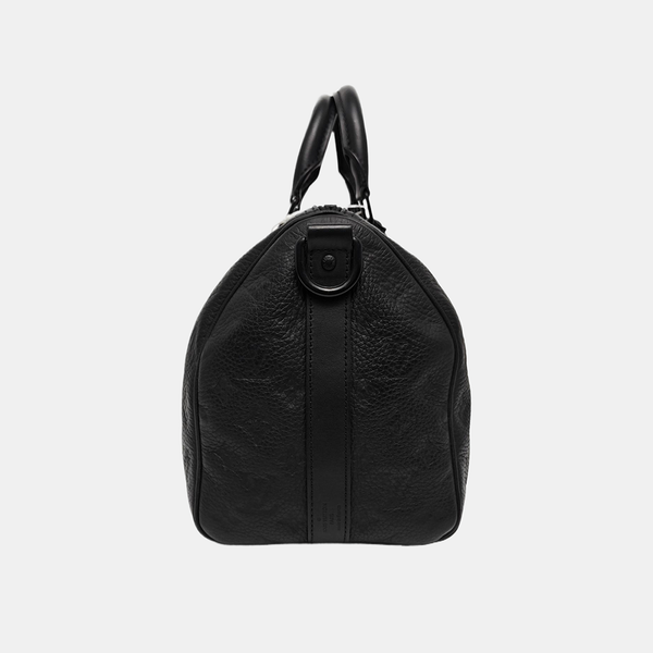 KEEPALL 35 Monogram Calfskin Black