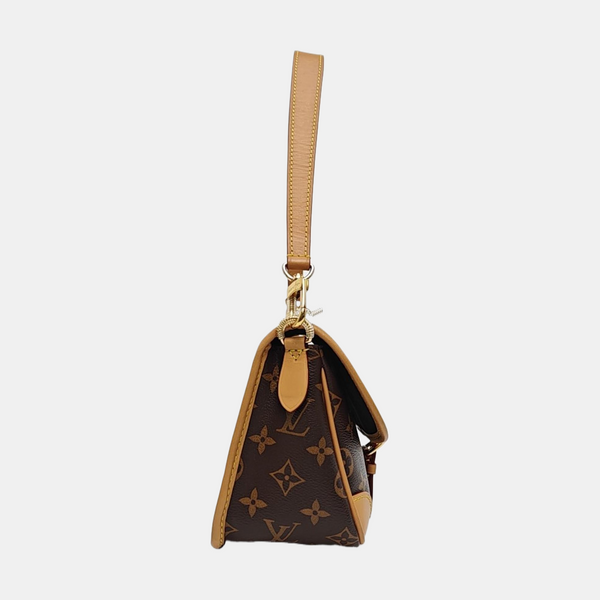 DIANE Monogram Coated Canvas Brown