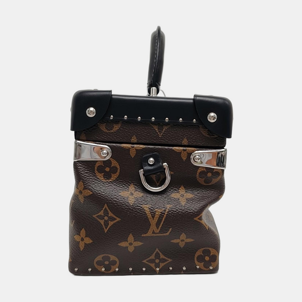Monogram Coated Canvas Shoulder Bag Brown