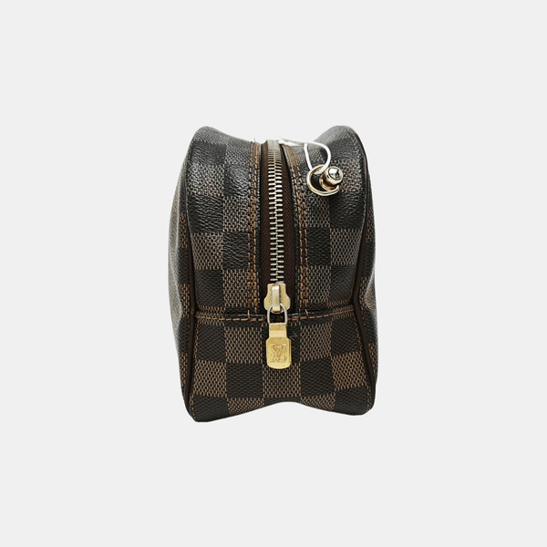 Damier Ebene Coated Canvas Shoulder Bag 25 Brown