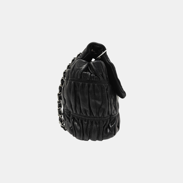 Lambskin Crossbody Bag Black