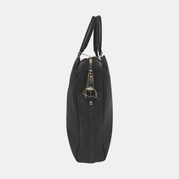Calfskin Top Handle Bag Gray