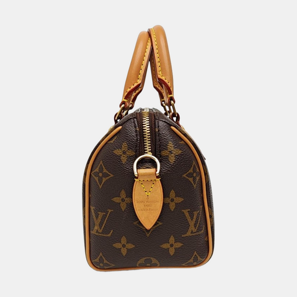 SPEEDY 20 Monogram Coated Canvas Brown
