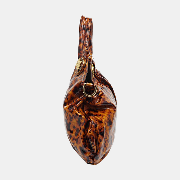 Calfskin Shoulder Bag Brown