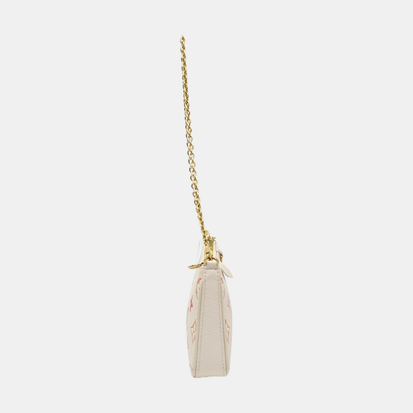 EASY POUCH ON STRAP Monogram Calfskin Beige