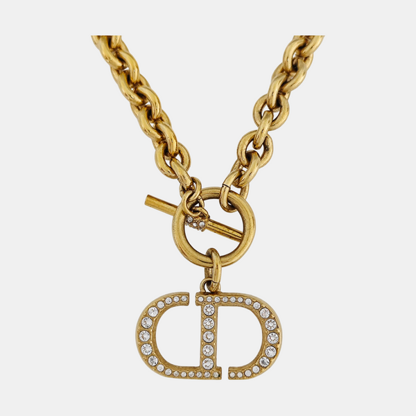 Petit CD Metal Gold Necklace