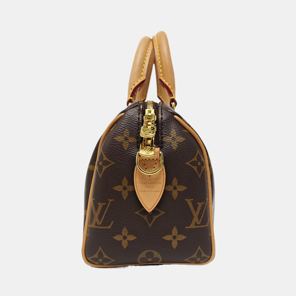 SPEEDY 20 Monogram Coated Canvas Brown