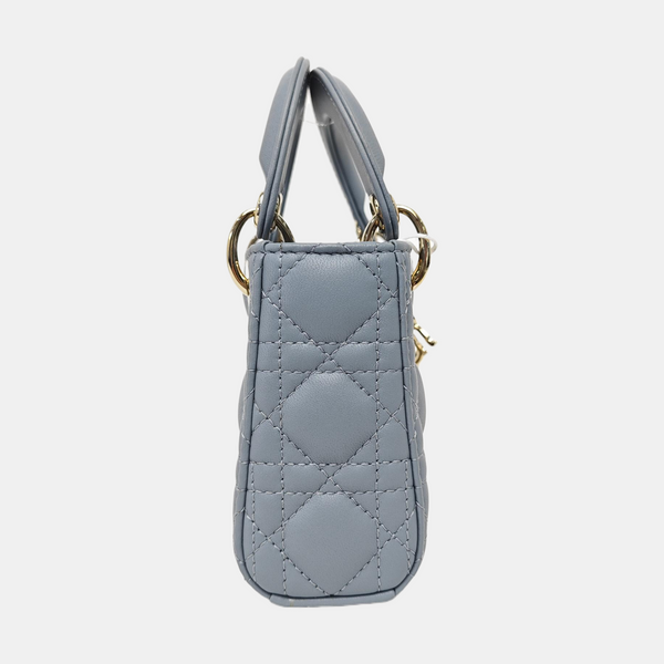Lady Dior Super Mini Cannage Lambskin Blue
