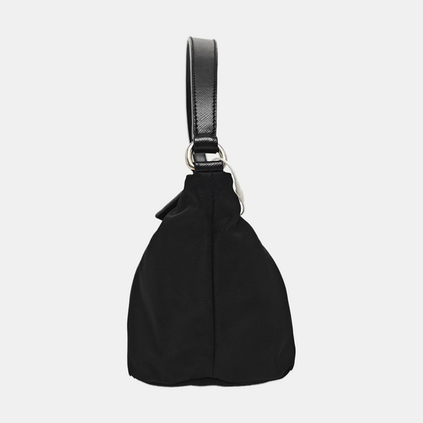Nylon Top Handle Bag Black