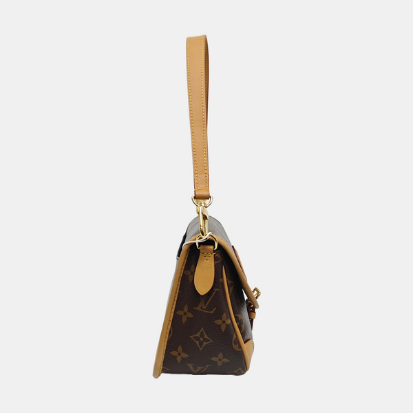DIANE Monogram Coated Canvas Brown