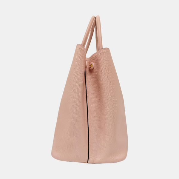 Double Large Saffiano Calfskin Pink
