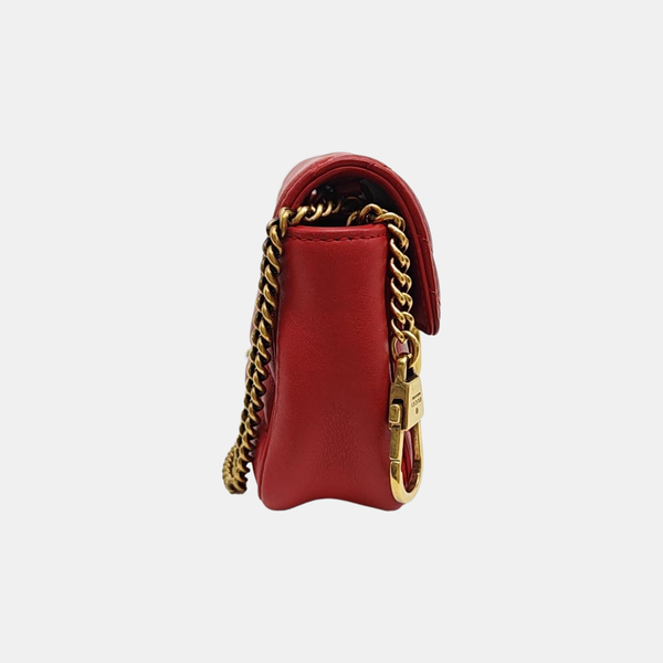 GG Marmont Mini Quilted Calfskin Red