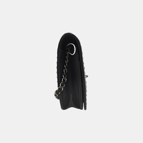 Calfskin Shoulder Bag Black