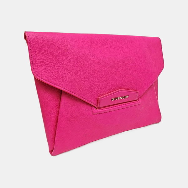 Calfskin Clutch Red