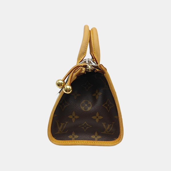 POPINCOURT Monogram Coated Canvas Brown