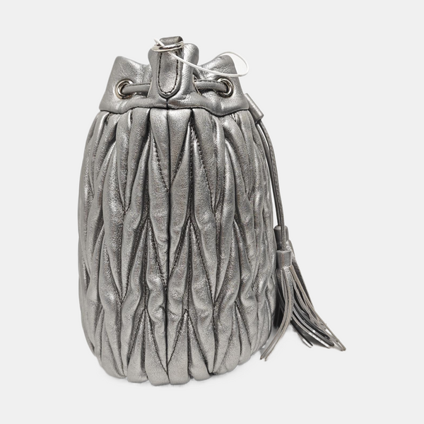 Matelassé Quilted Lambskin Silver
