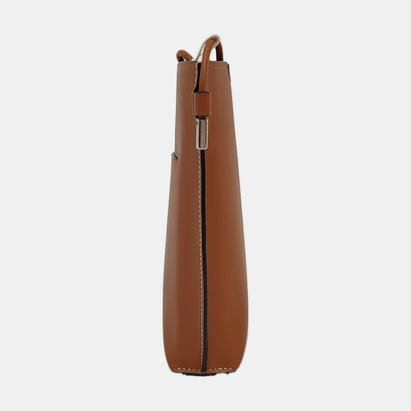 Calfskin Shoulder Bag Brown