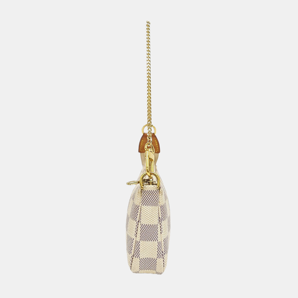 ACCESSOIRES Mini Damier Azur Coated Canvas White