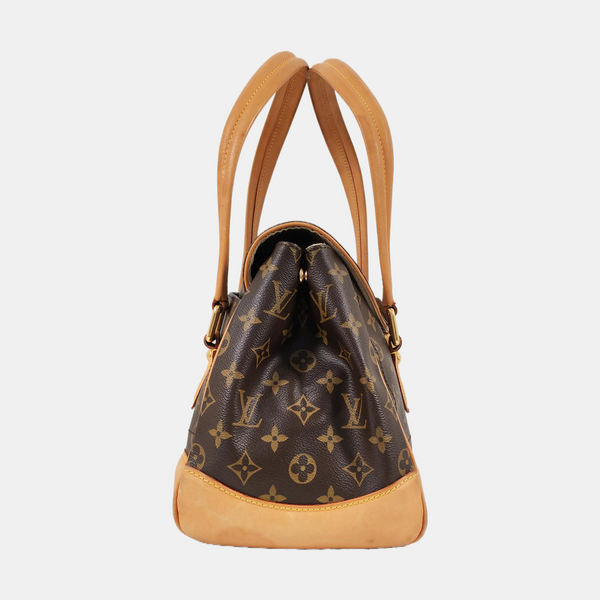 BEVERLY Monogram Coated Canvas Brown