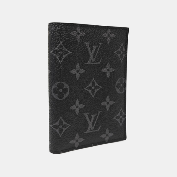 Monogram Coated Canvas Card Holder Gray