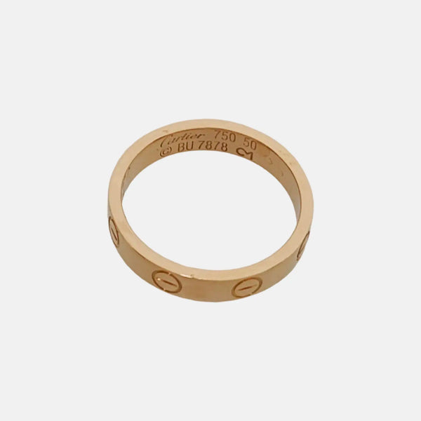 LOVE 18k Rose Gold Ring EU 50