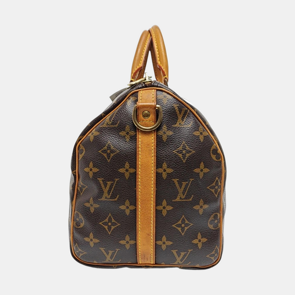 SPEEDY 30 Monogram Coated Canvas Brown
