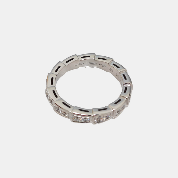 SERPENTI 18k White Gold Silver Ring EU 49