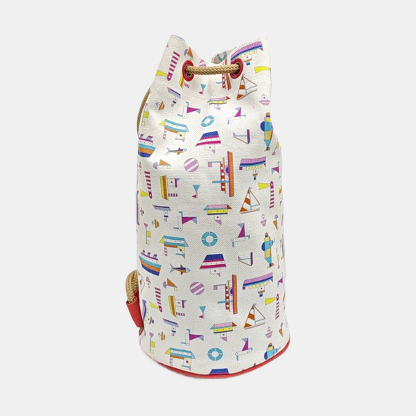 Canvas Bucket Bag White