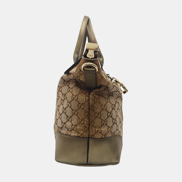 Monogram Canvas Tote Bag Beige