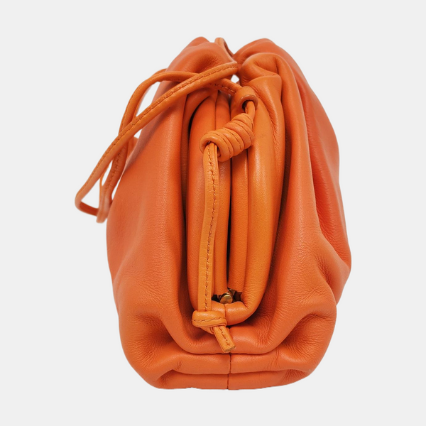 Authenticated pre-owned The Pouch Mini Calfskin Orange - Crossbody Bag at Looply